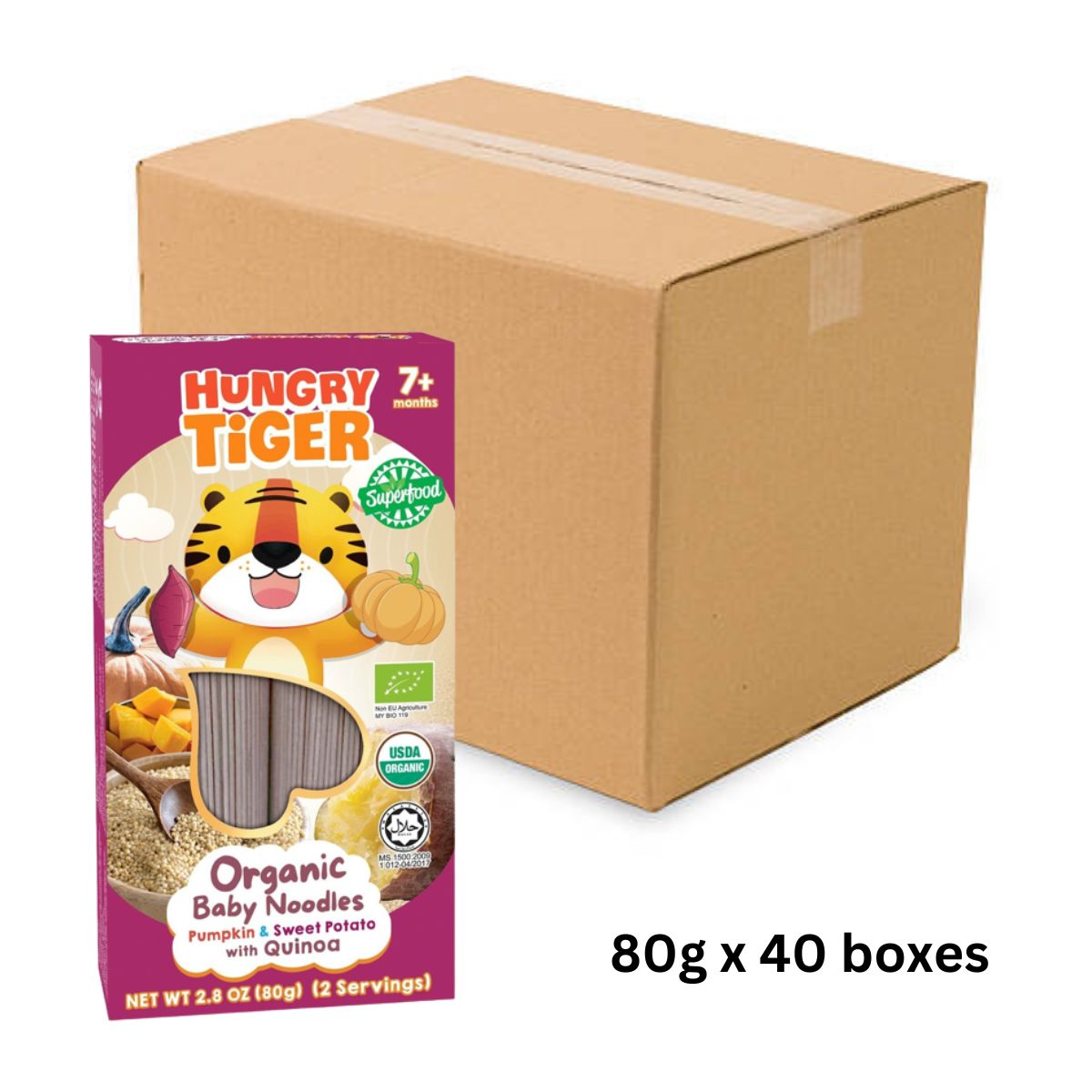 Organic Baby Noodles Mini Pack - Pumpkin & Sweet Potato with Quinoa