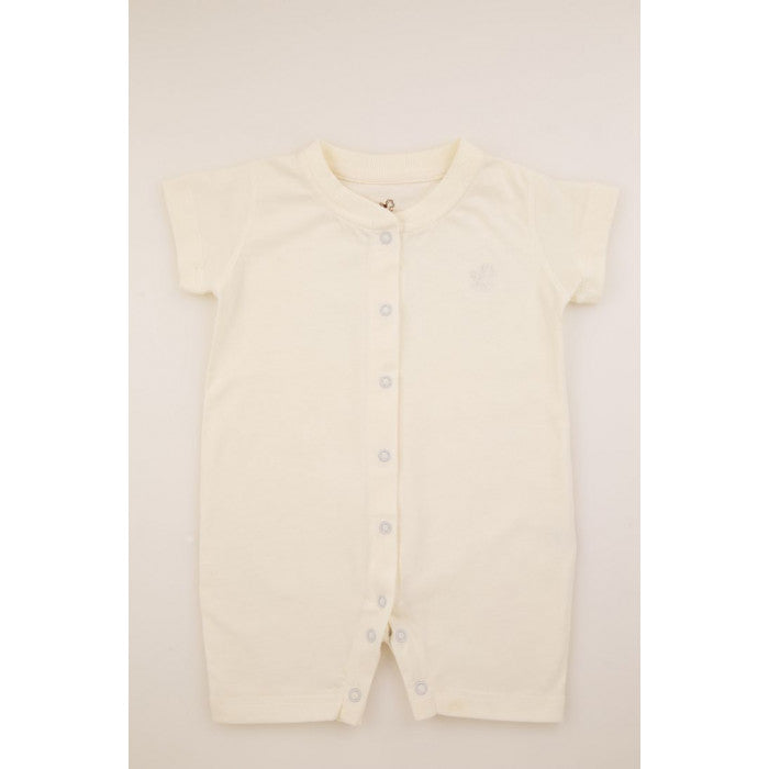 Short Sleeve Mid Button Baby Romper
