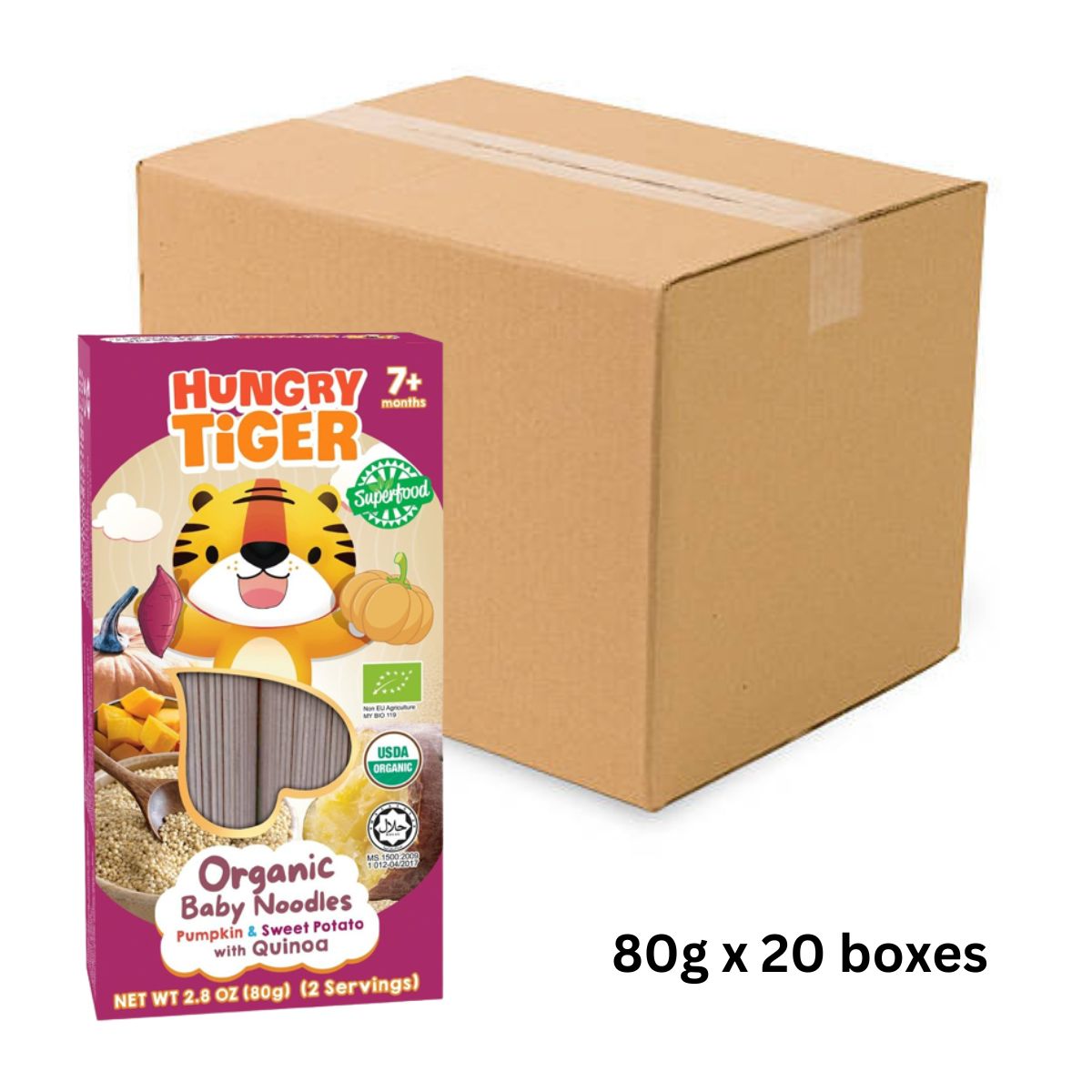 Organic Baby Noodles Mini Pack - Pumpkin & Sweet Potato with Quinoa