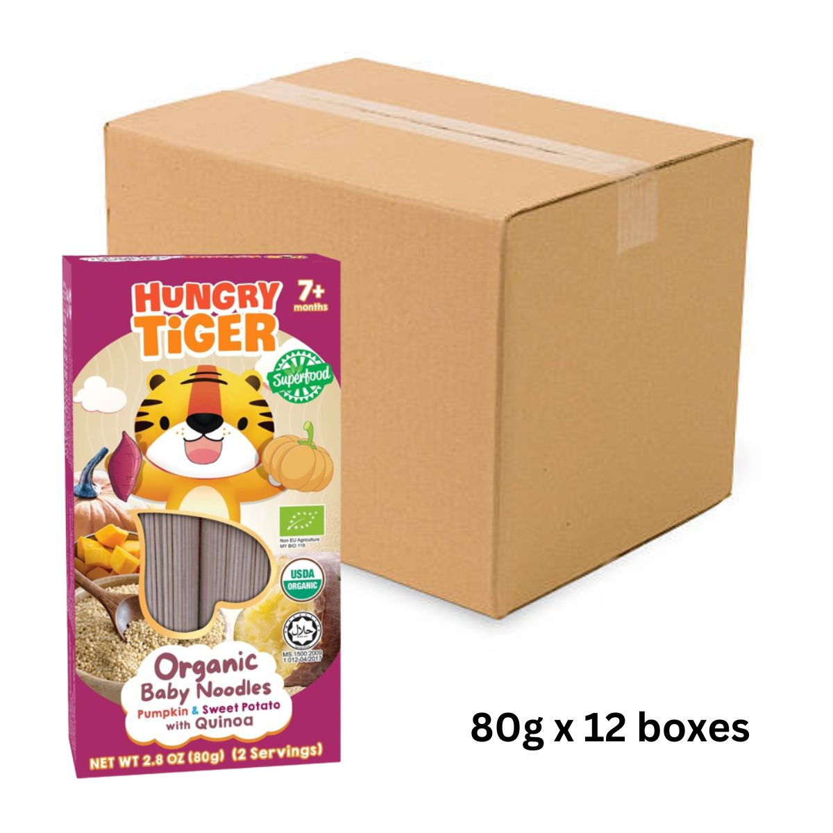 Organic Baby Noodles Mini Pack - Pumpkin & Sweet Potato with Quinoa