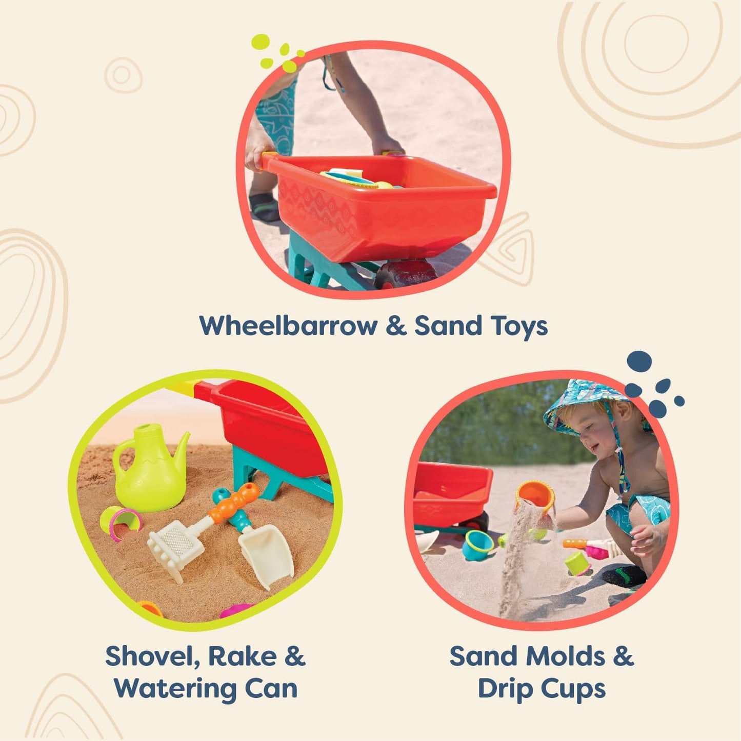Wheelbarrow Wonders - Beach Toys