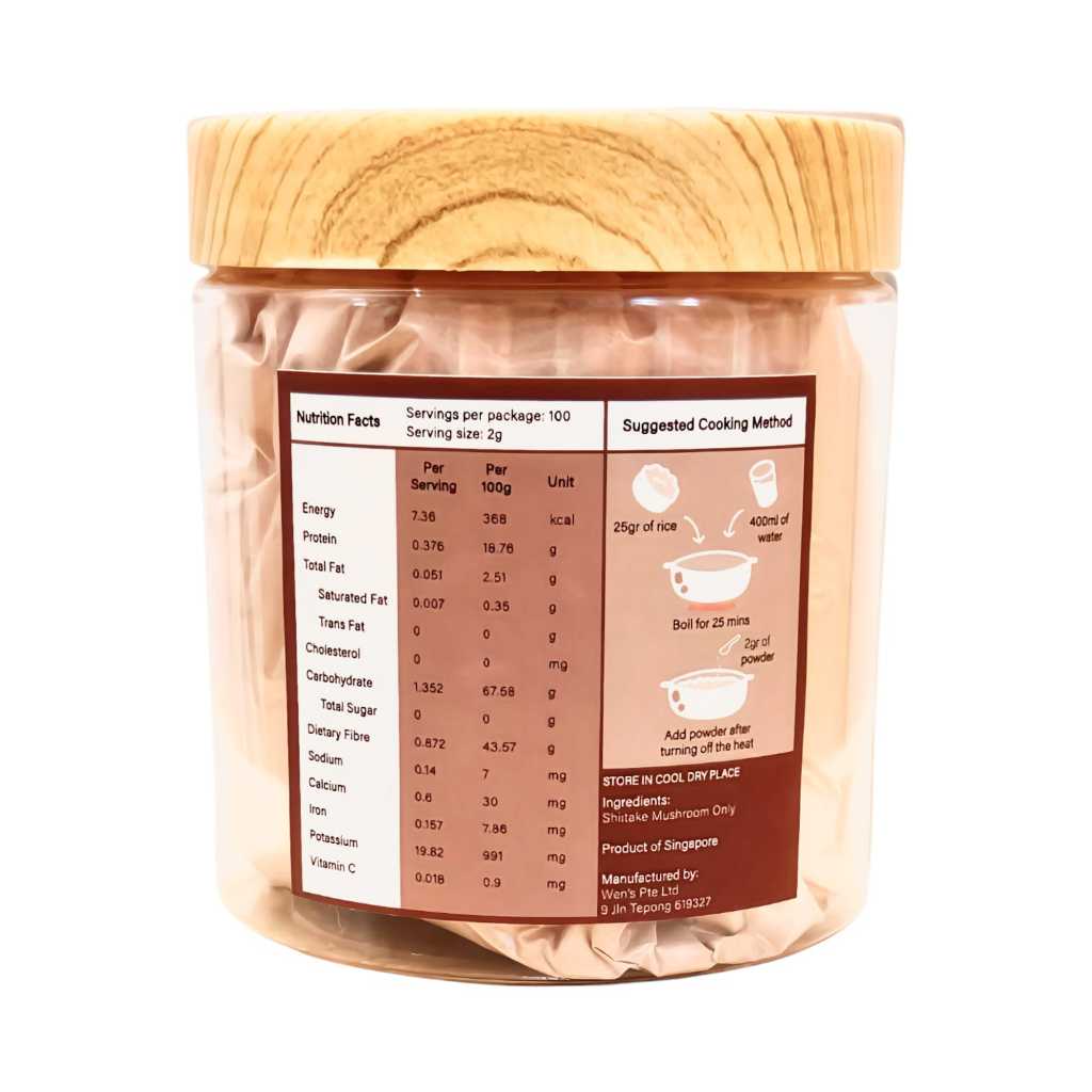 Shiitake Mushroom Baby Food Powder Jumbo