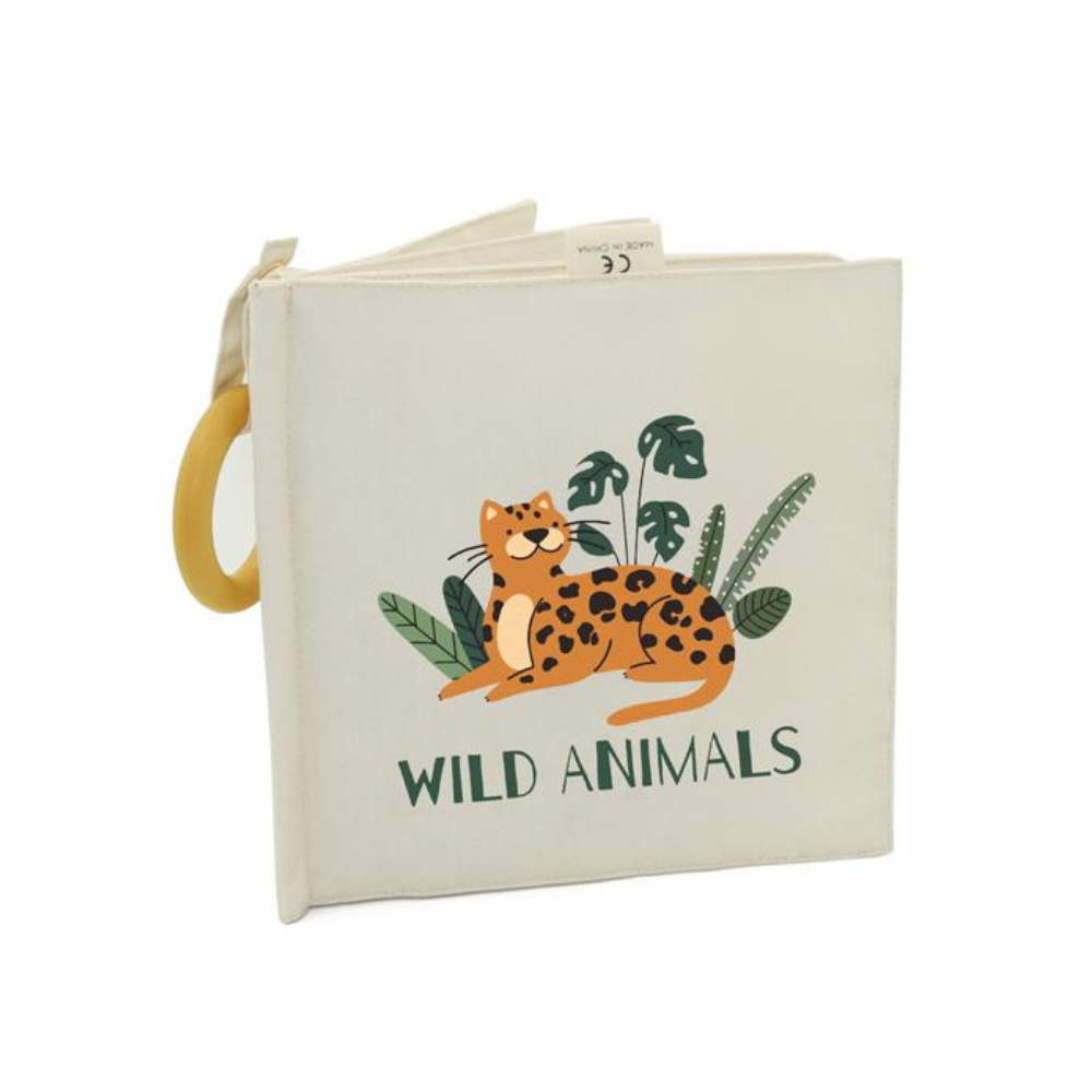 Baby Early Learning Cloth Book - Wild Animals