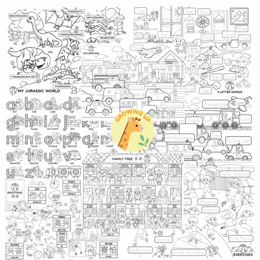 Educational Silicone Colouring Big Mats