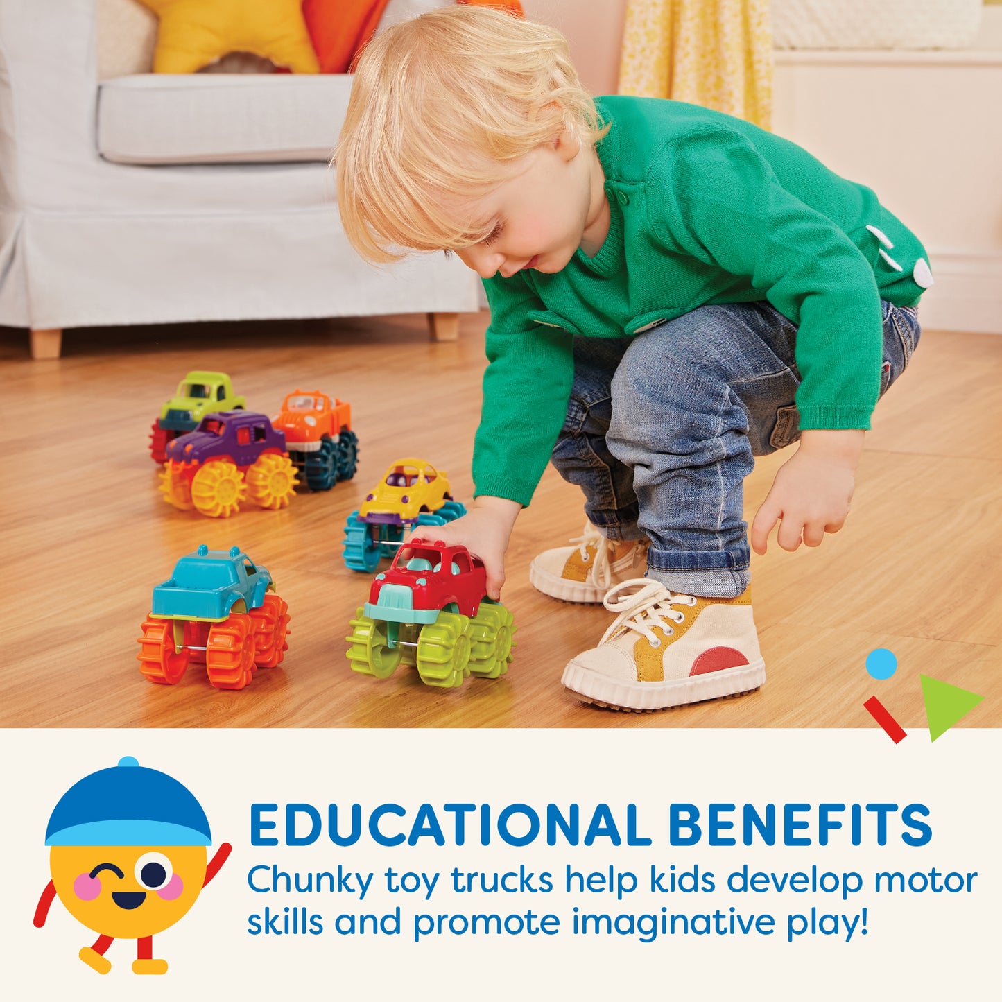 Mini Monster Trucks - 6pcs