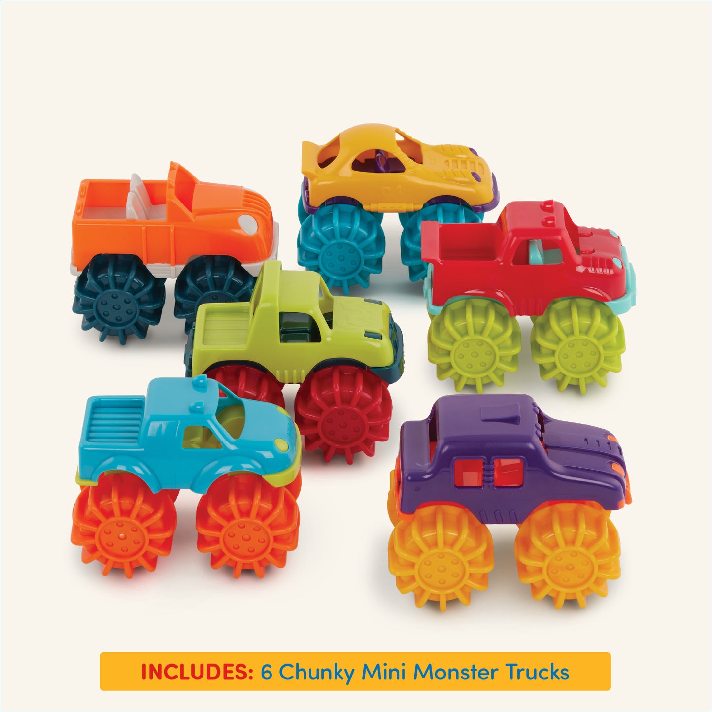 Mini Monster Trucks - 6pcs
