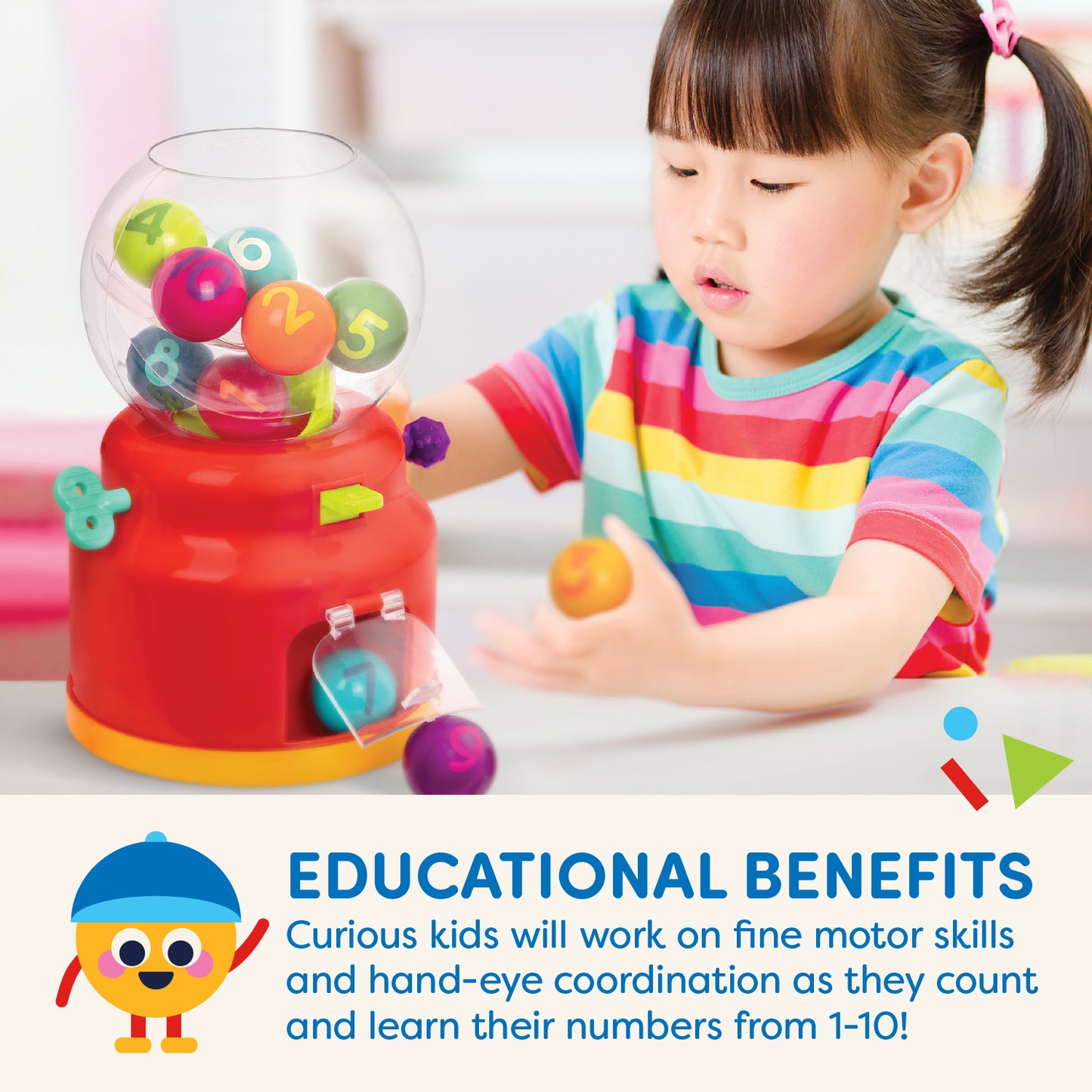 Numbers & Colors Gumball Machine