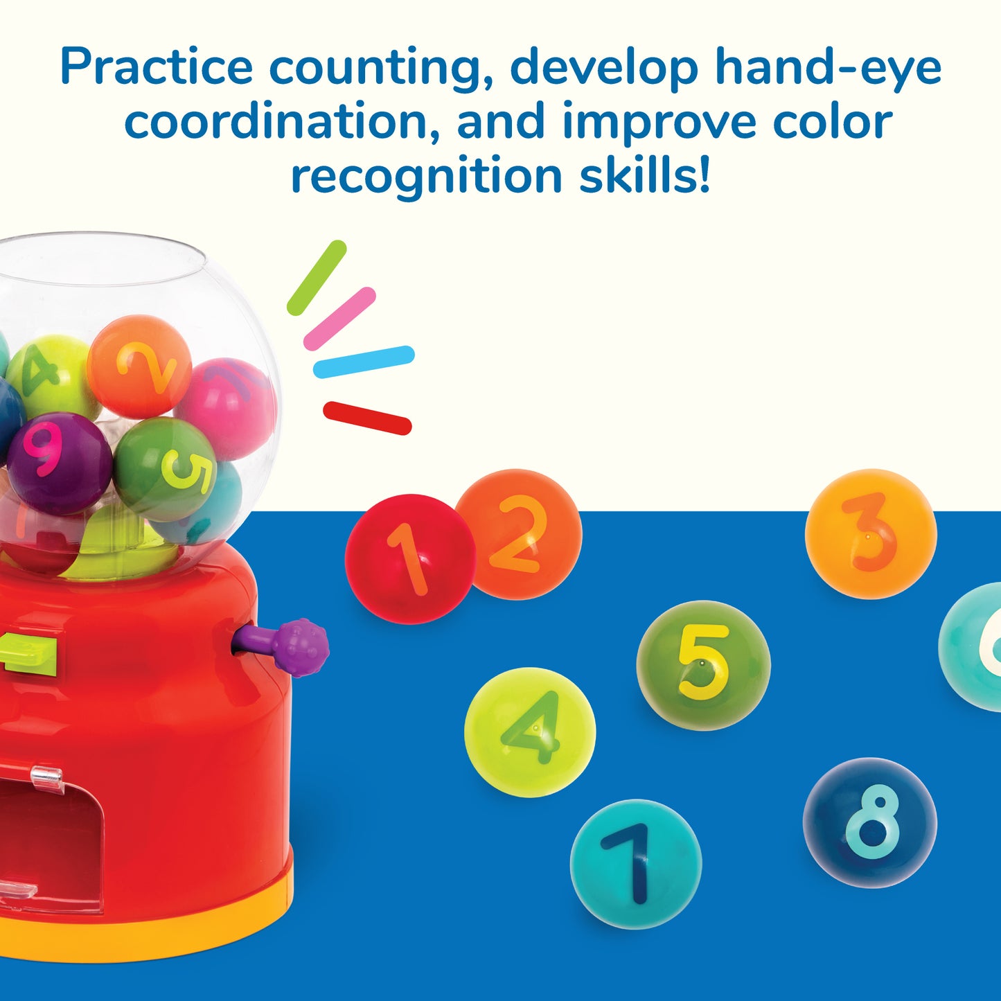 Numbers & Colors Gumball Machine
