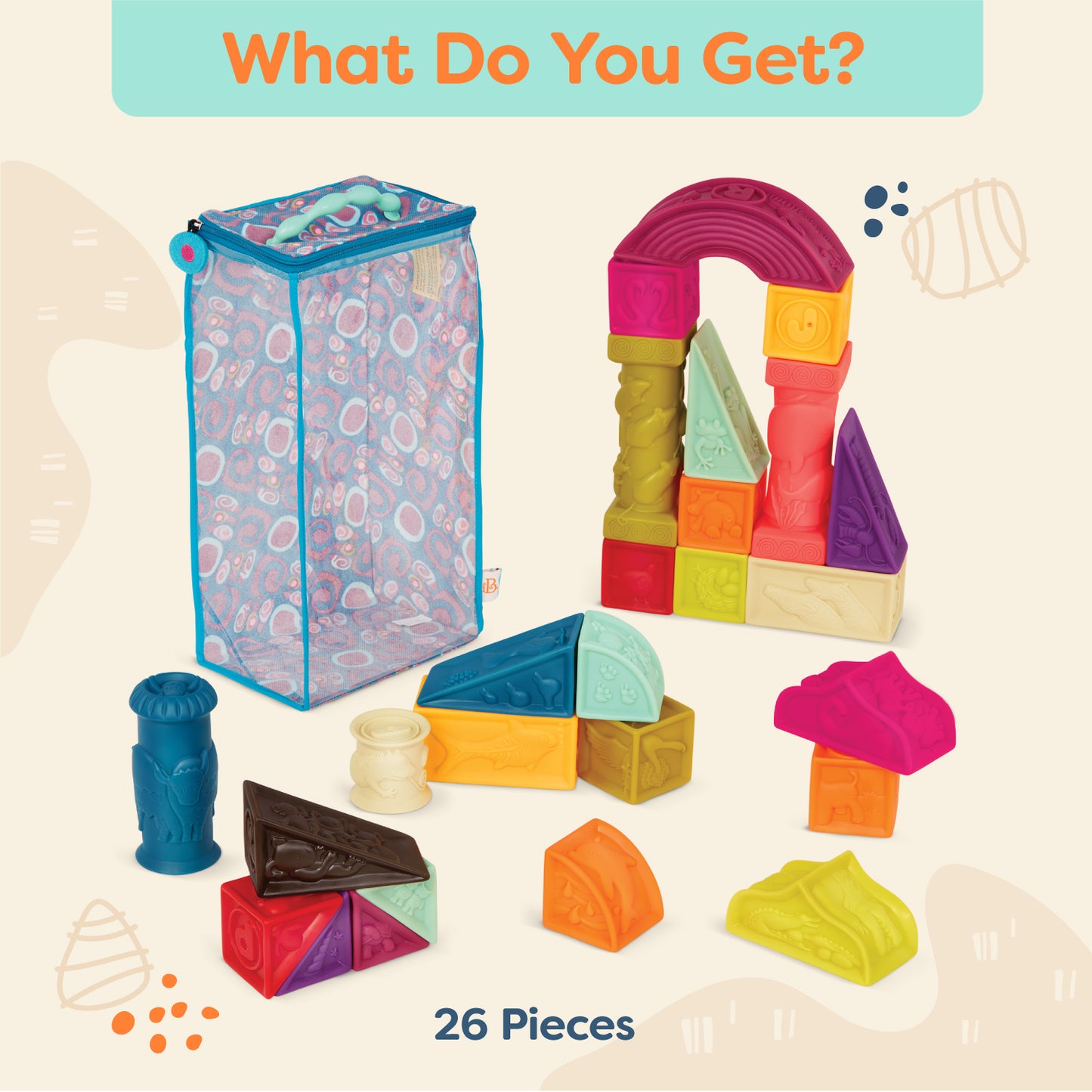 Elemenosqueeze Stacking Blocks