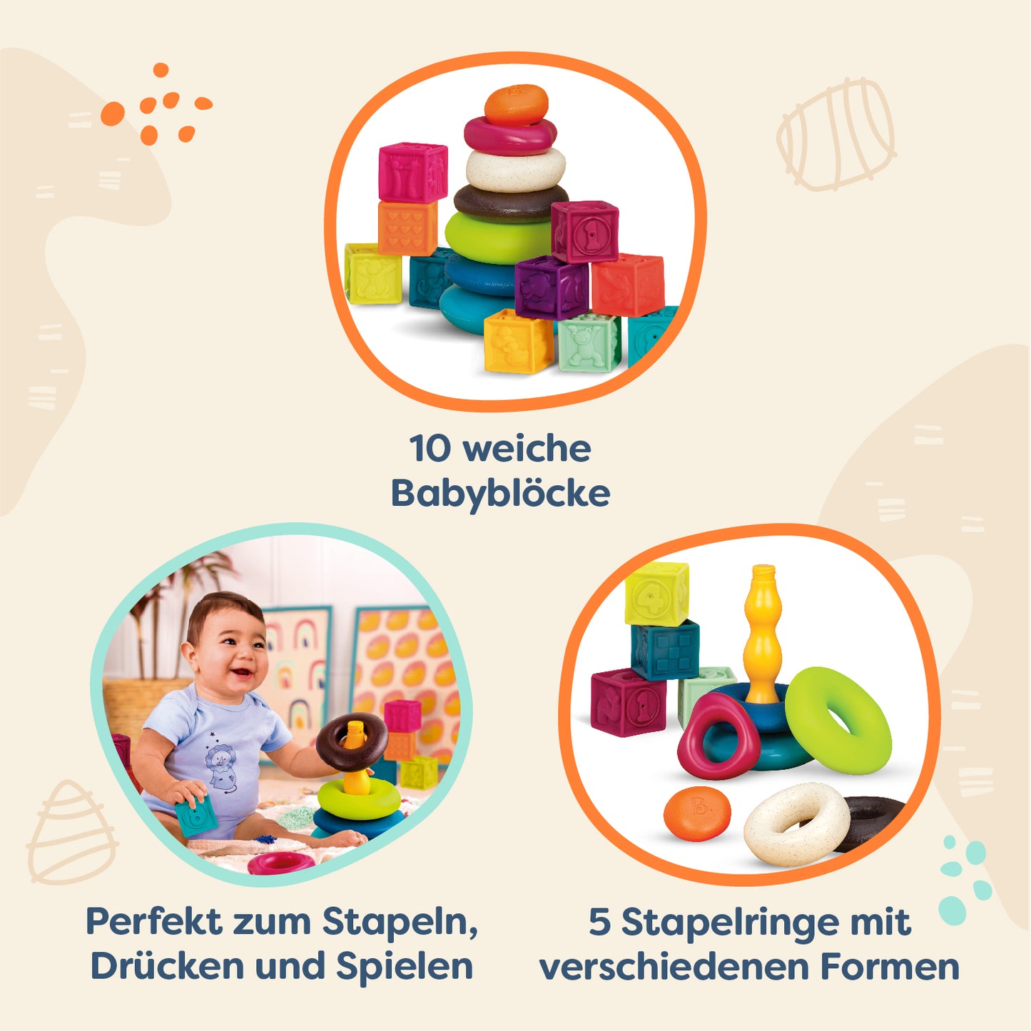 One Two Squeeze & Skipping Stones Set