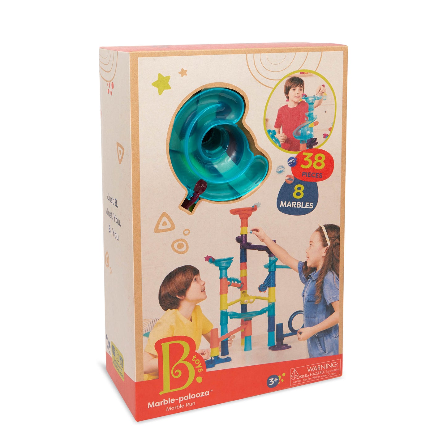 Marble-palooza Marble Run Set - 38 Pieces