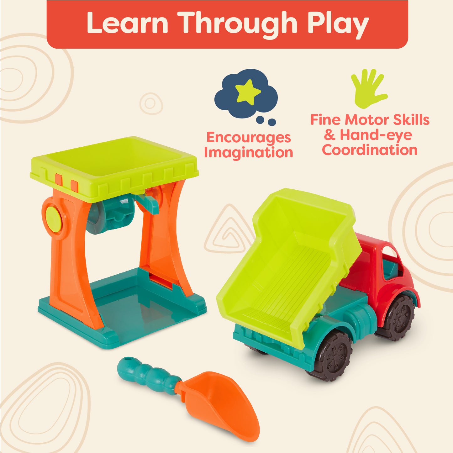 Sandy Sifter Set - Sand Mill & Dump Truck