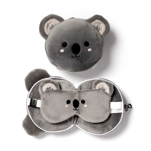 Kids Travel Pillow & Eye Mask - Koala