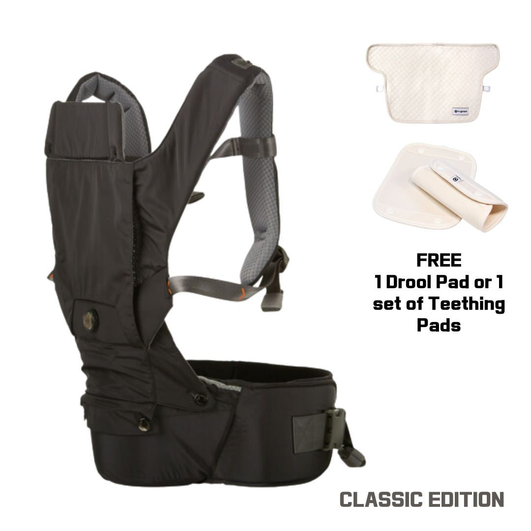 Classic 3-in-1 BOA Dial-fit Hip Seat Baby Carrier with Free Gift