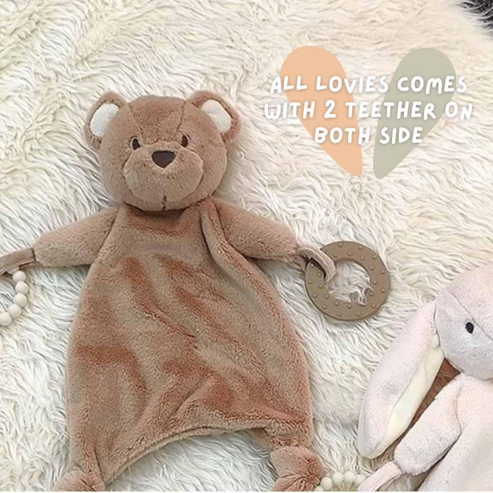 Newborn Plushie Teether Lovies Comforter