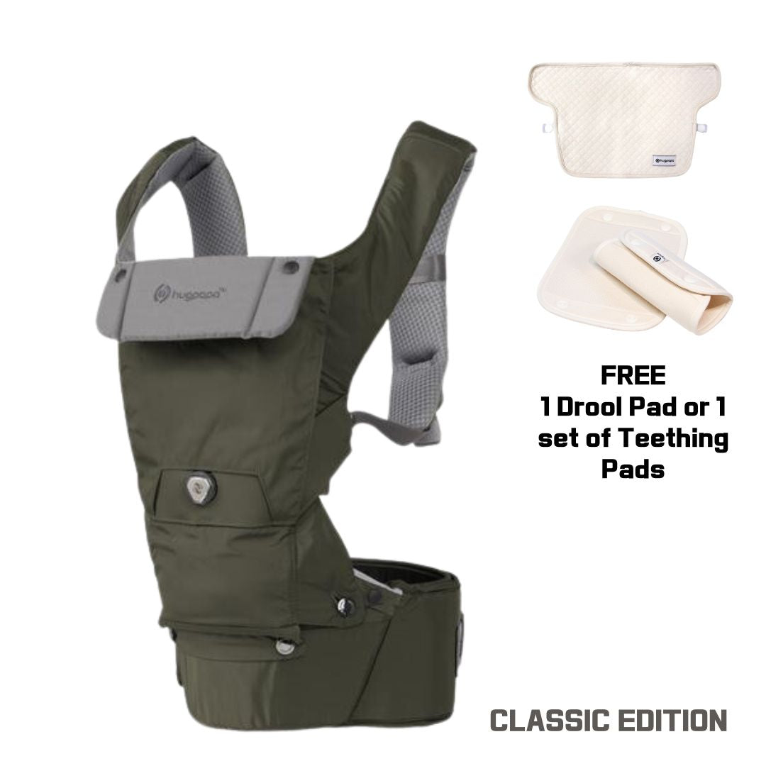 Classic 3-in-1 BOA Dial-fit Hip Seat Baby Carrier with Free Gift