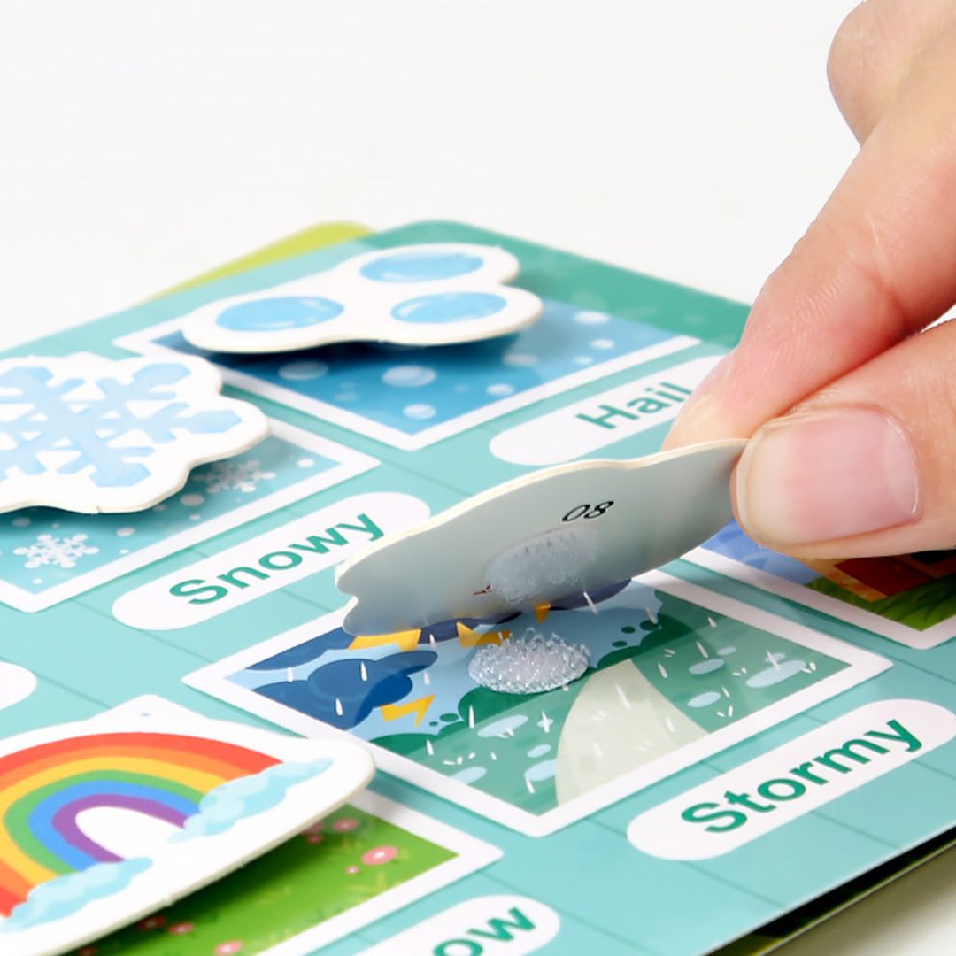 Early Learning Activity Montessori Book - Hi! Weather