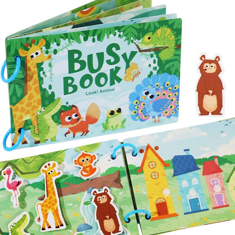 Early Learning Activity Montessori Book - Look! Animal