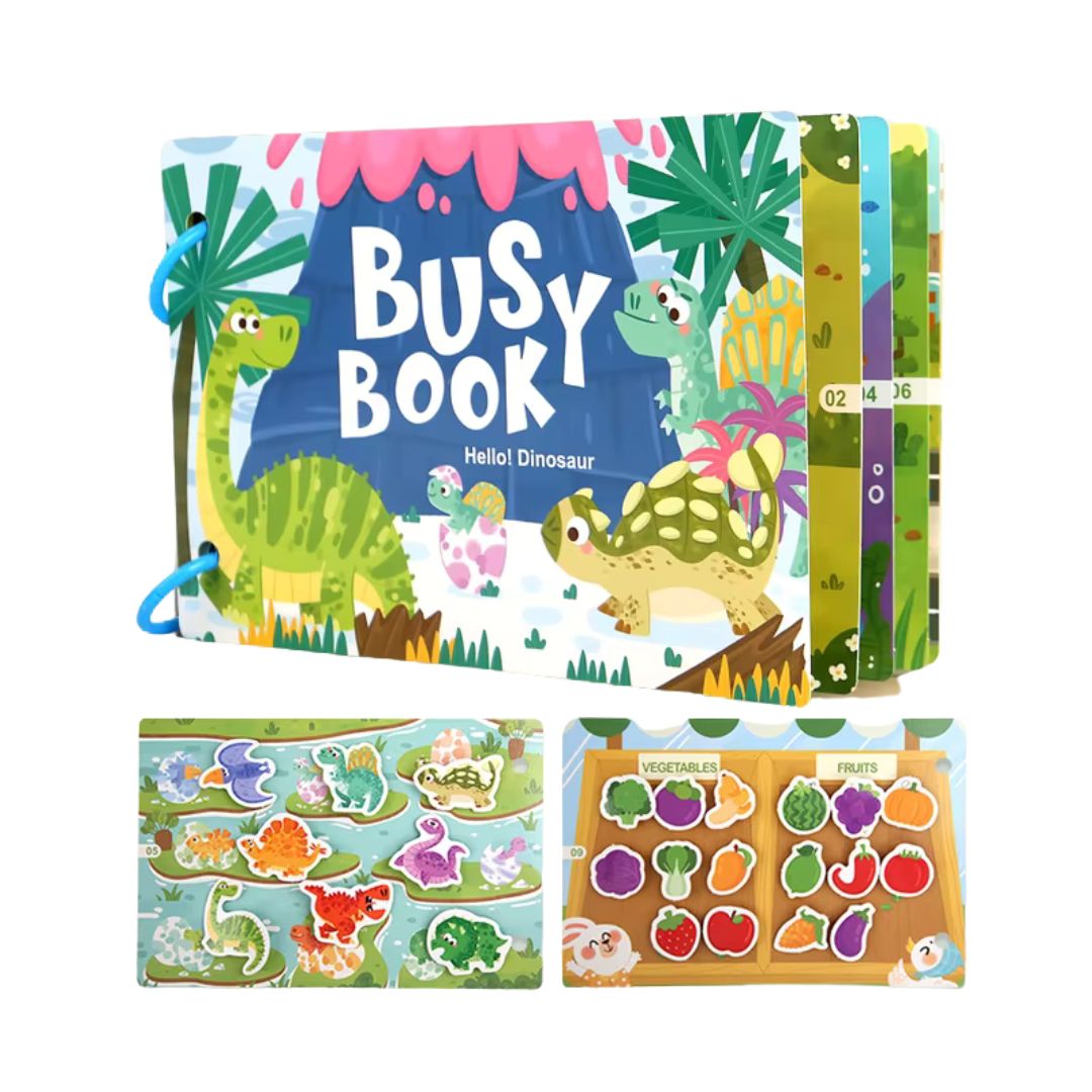 Early Learning Activity Montessori Book - Hello! Dinosaur!