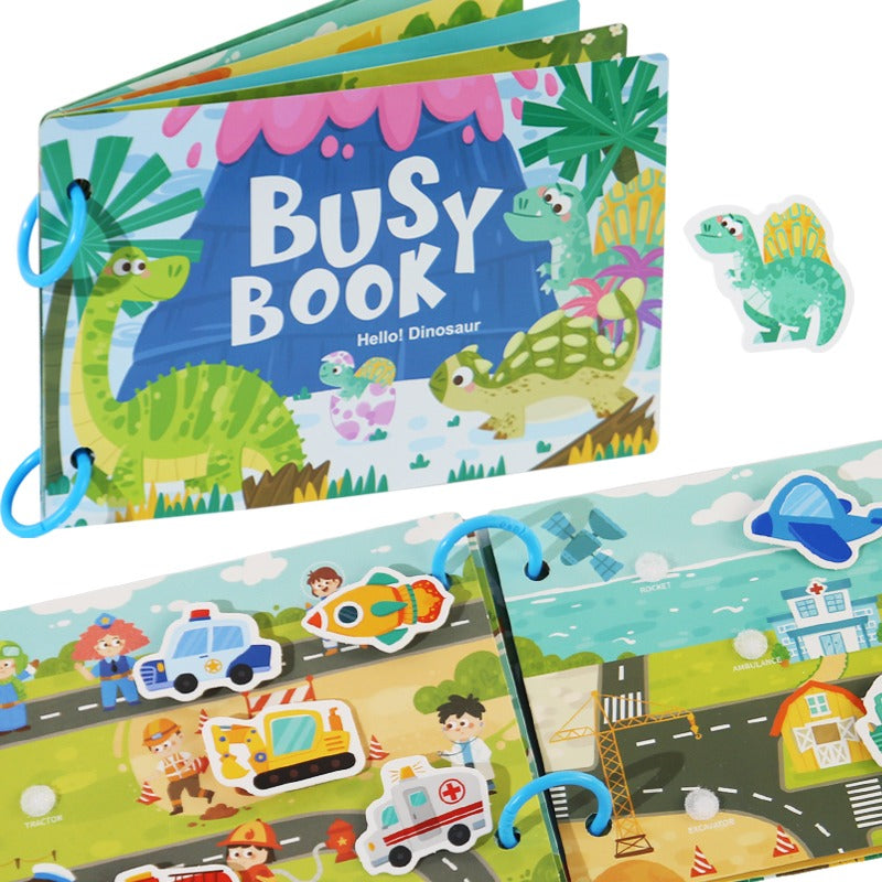 Early Learning Activity Montessori Book - Hello! Dinosaur!