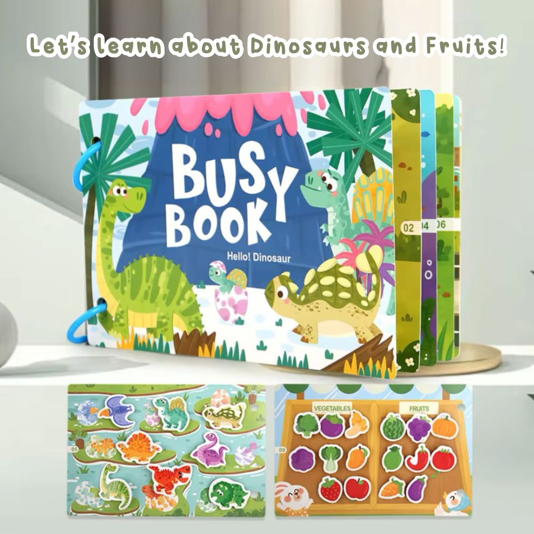 Early Learning Activity Montessori Book - Hello! Dinosaur!
