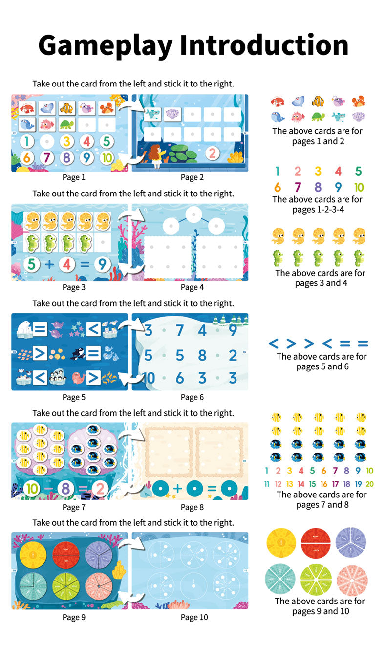 Early Learning Activity Montessori Book - Yeah! Learning Maths