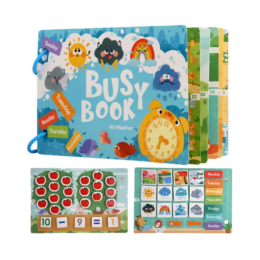 Early Learning Activity Montessori Book - Hi! Weather