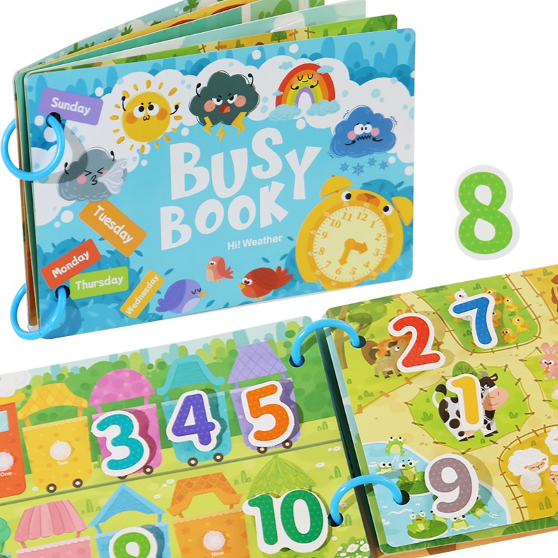 Early Learning Activity Montessori Book - Hi! Weather