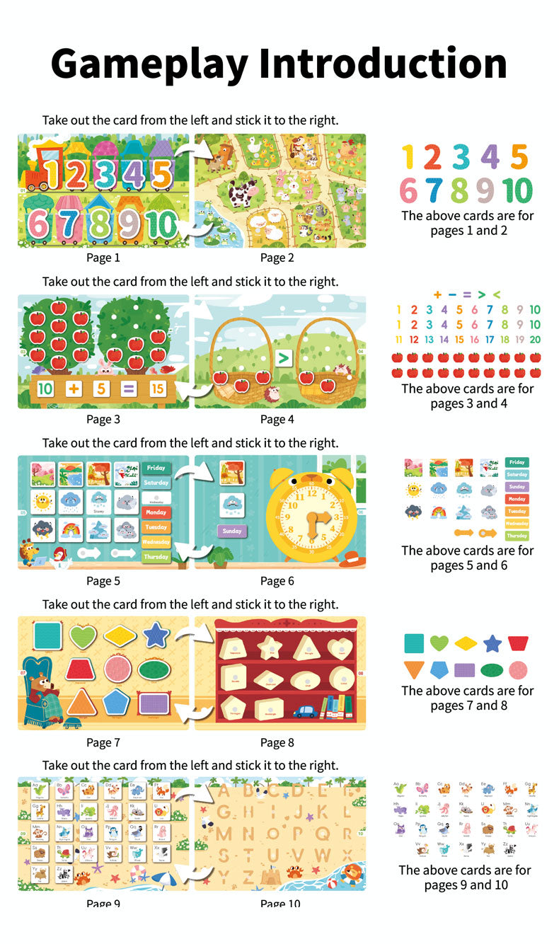 Early Learning Activity Montessori Book - Hi! Weather