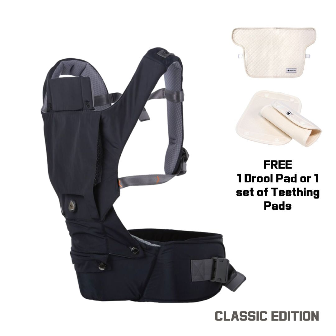 Classic 3-in-1 BOA Dial-fit Hip Seat Baby Carrier with Free Gift