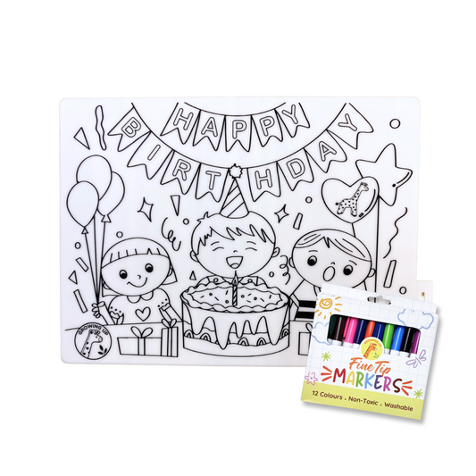 Educational Silicone Colouring Small Mats