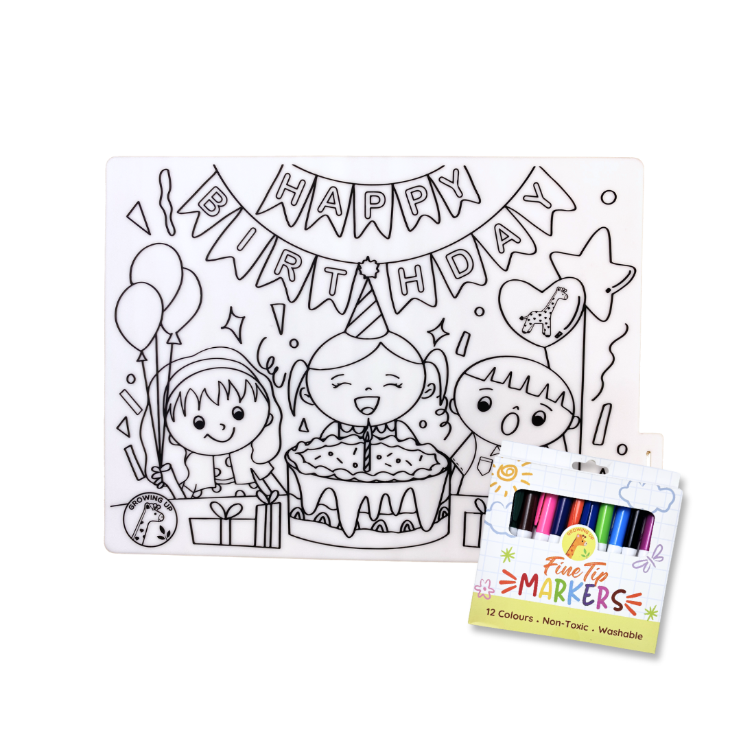 Educational Silicone Colouring Small Mats