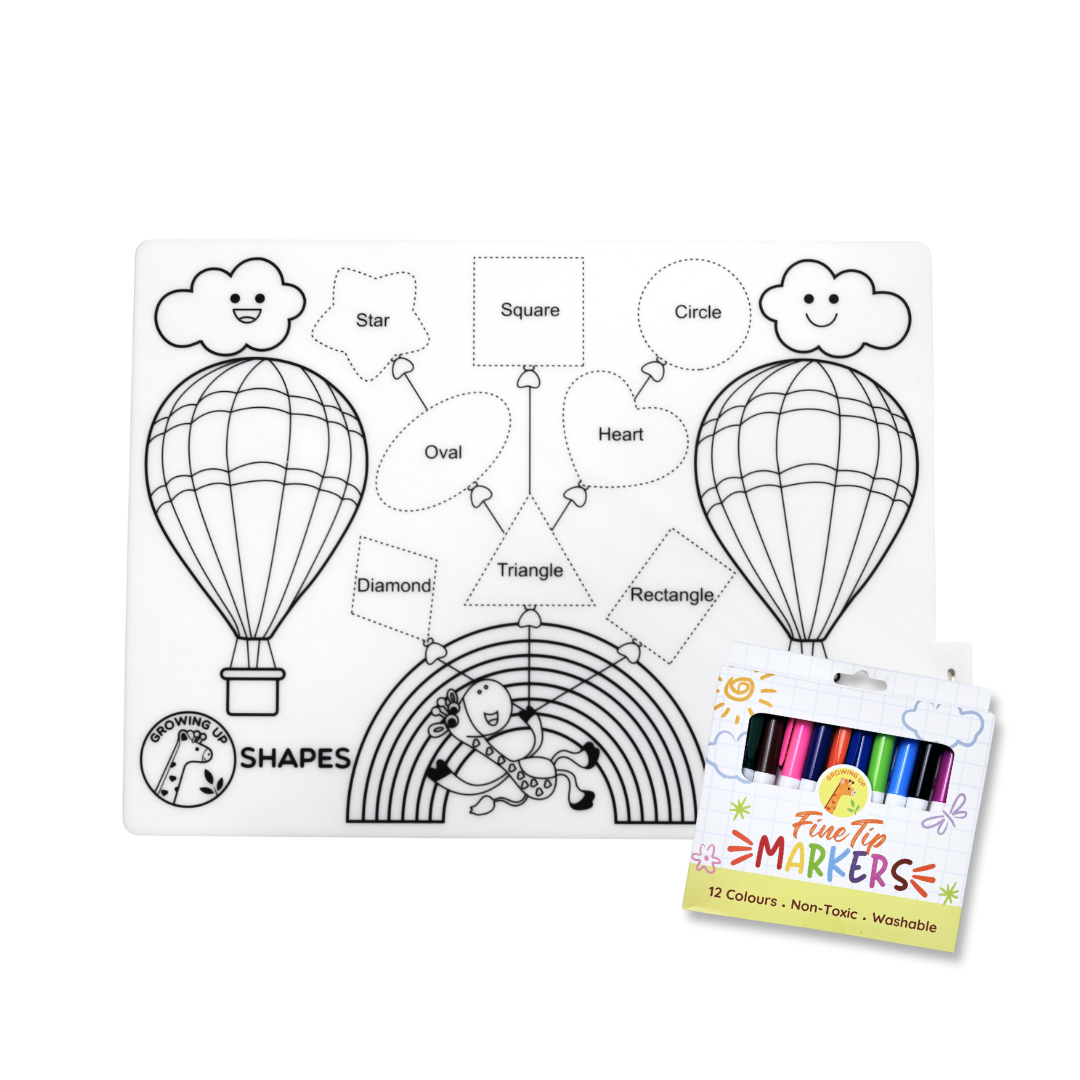 Educational Silicone Colouring Small Mats