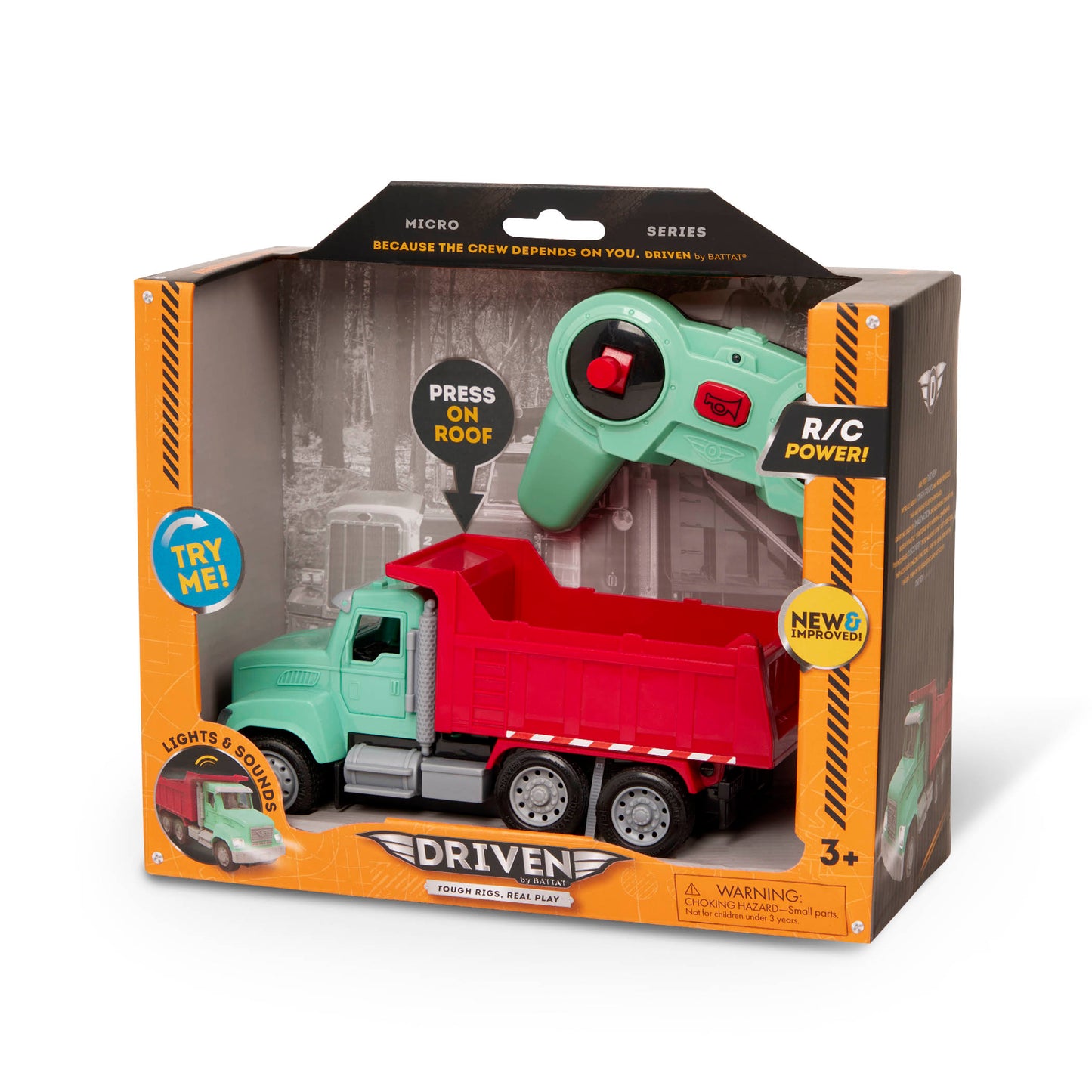 Remote Control Micro Green Dump Truck