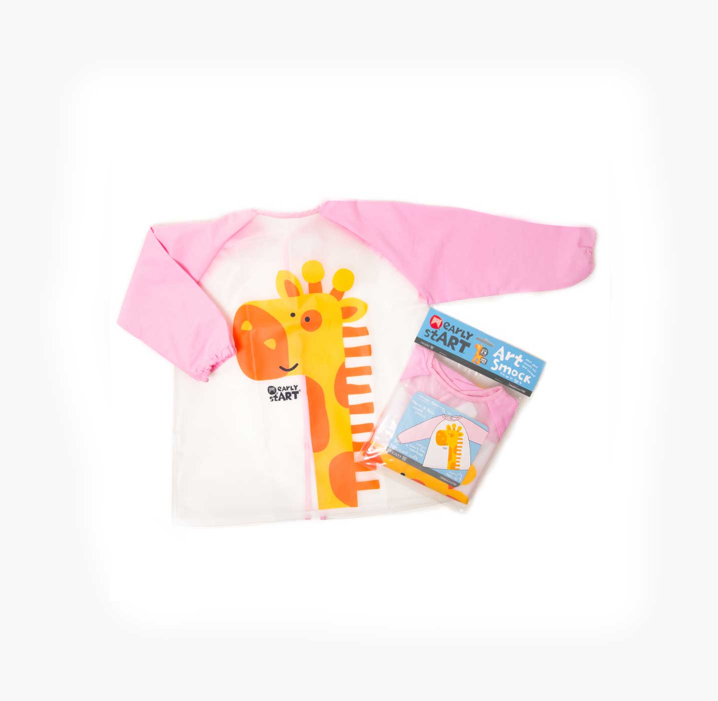 Early Start Art Smock in Pink, Kids Apron