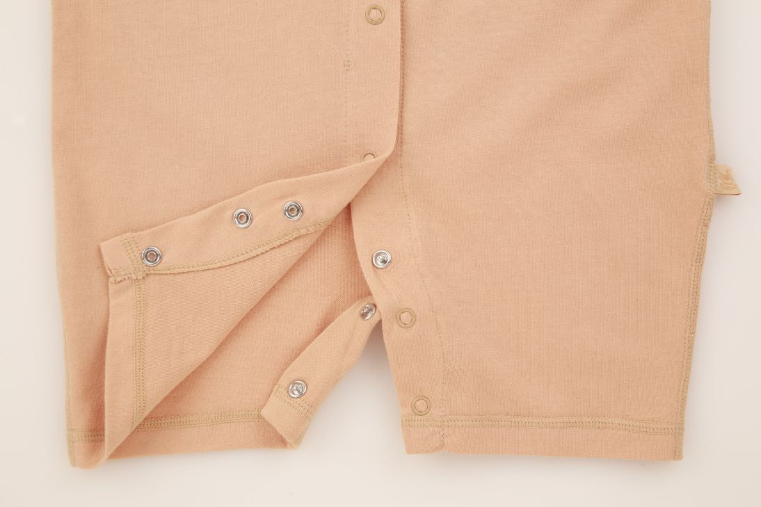 Short Sleeve Mid Button Baby Romper