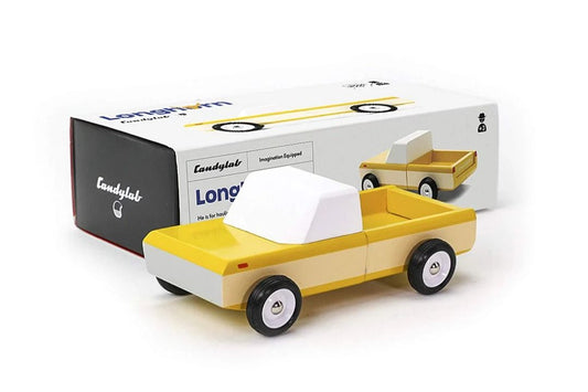 Longhorn Orange Wooden Toy Car