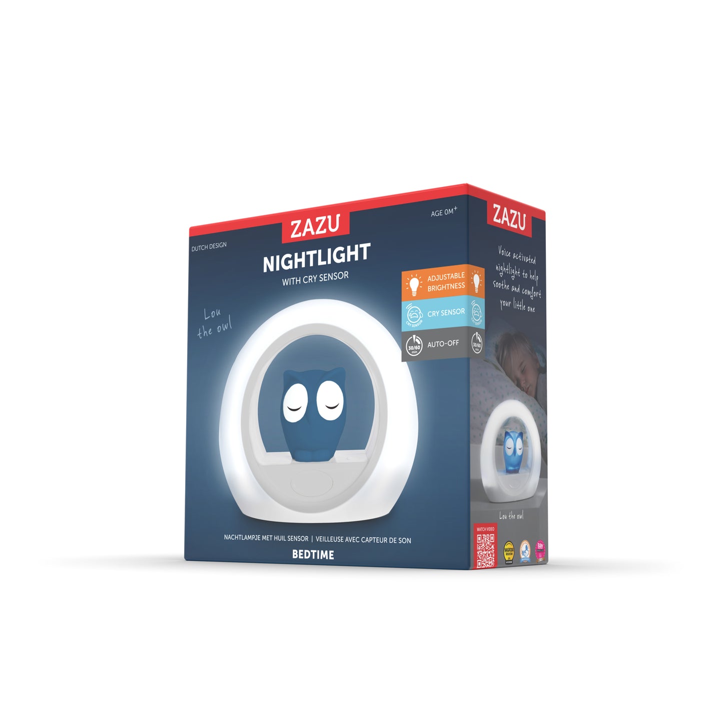 Nightlight with Cry Sensor - Lou the Owl