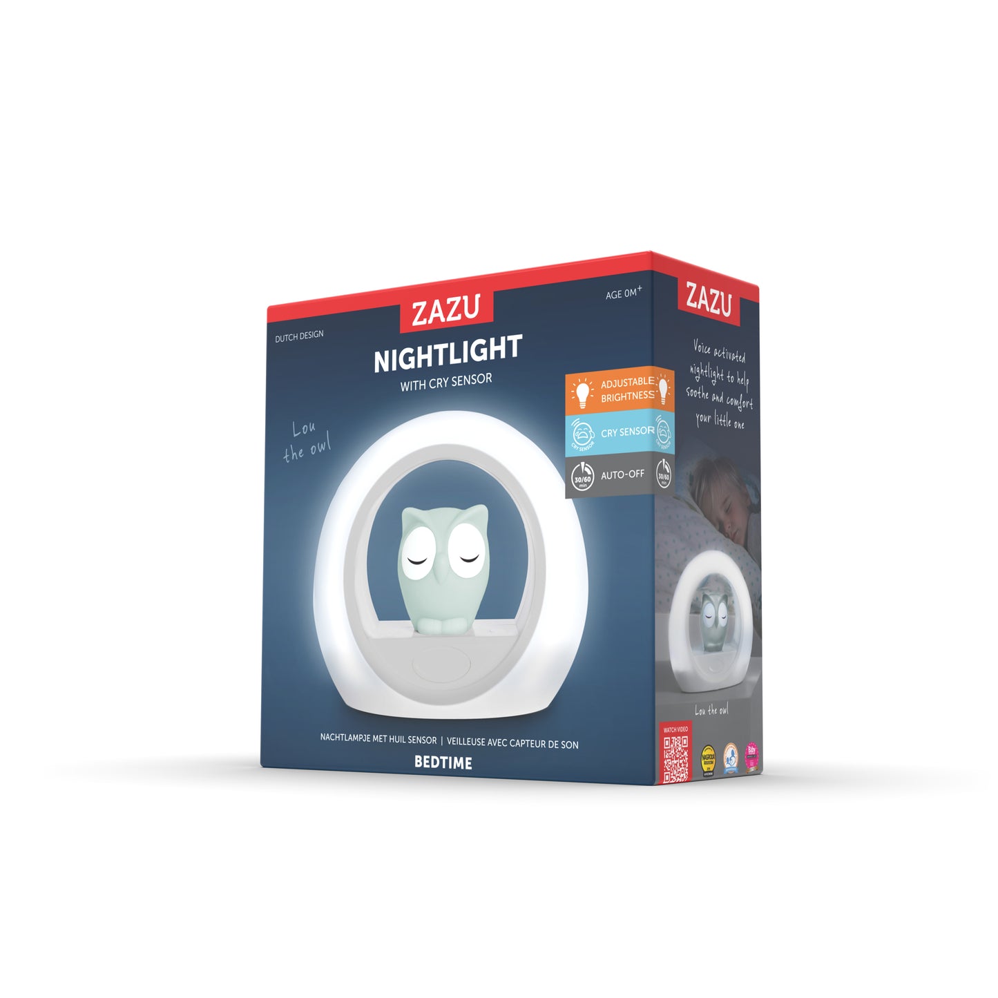 Nightlight with Cry Sensor - Lou the Owl
