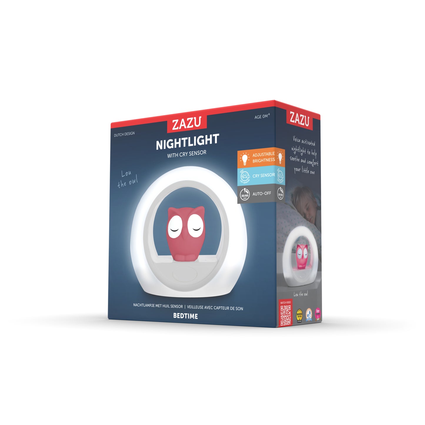 Nightlight with Cry Sensor - Lou the Owl