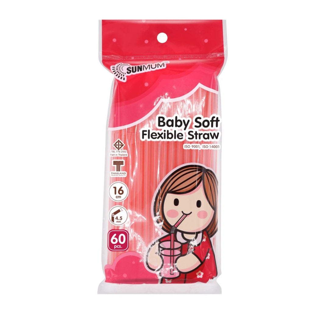 Baby Soft Flexible Straw 60pcs
