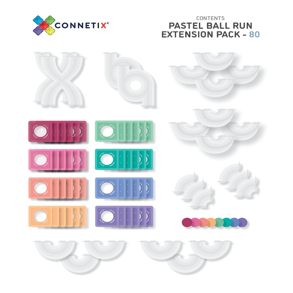 Pastel Ball Run Expansion Pack 80 Pcs