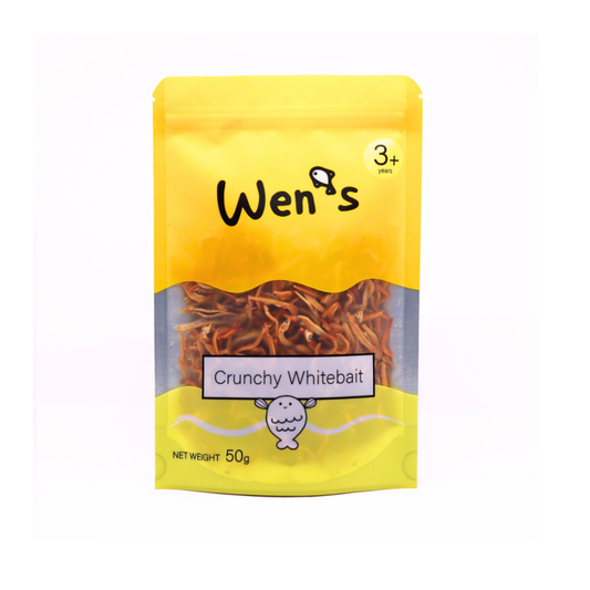 [Wen's] Crunchy Whitebait Baby Healthy Snack Ziplock Pouch (50g)