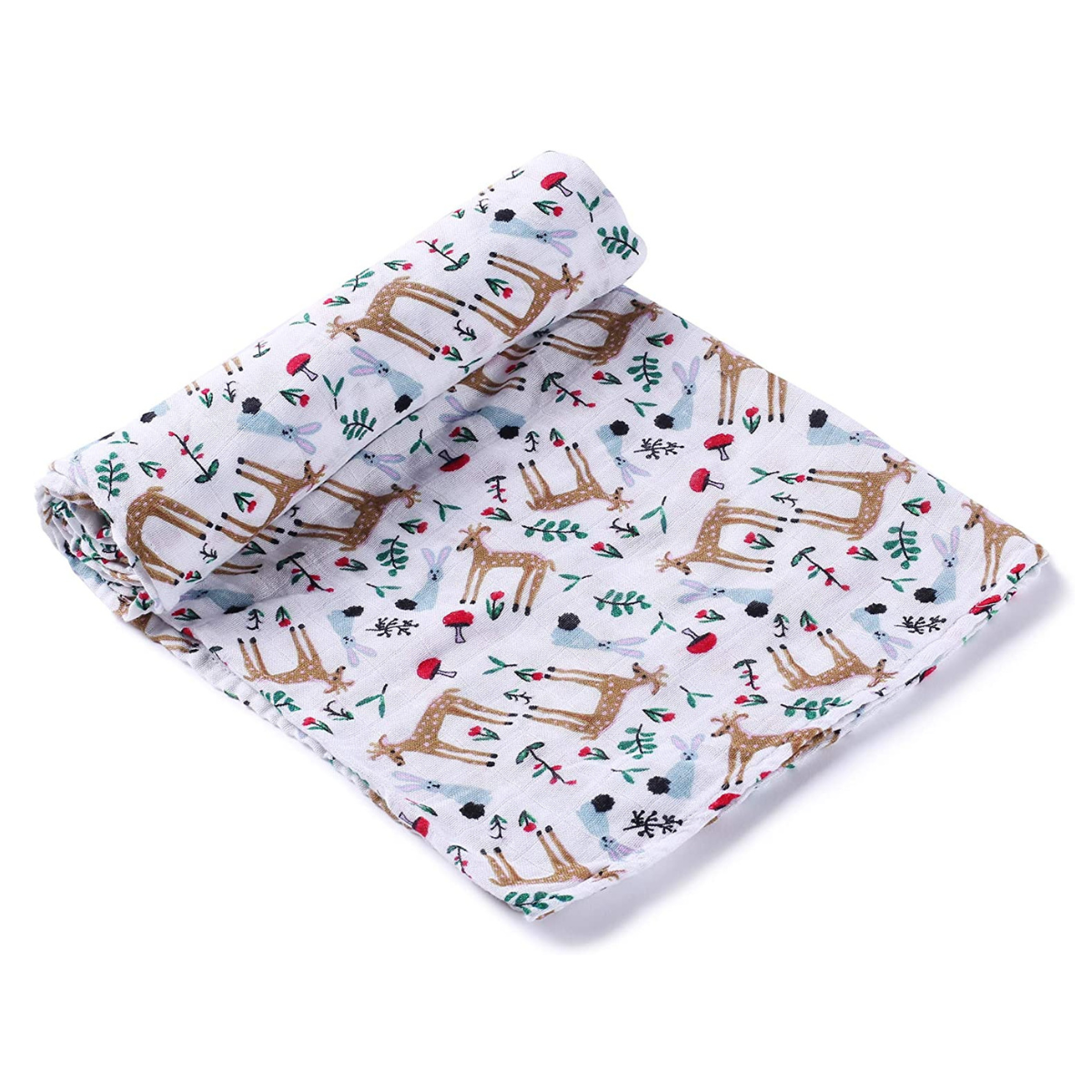 Baby Toddler Muslin Swaddle / Blanket Set - Floral & Animals