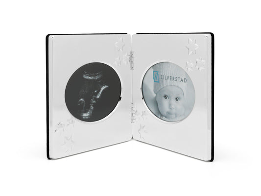 Double Sonogram Frame with Stars