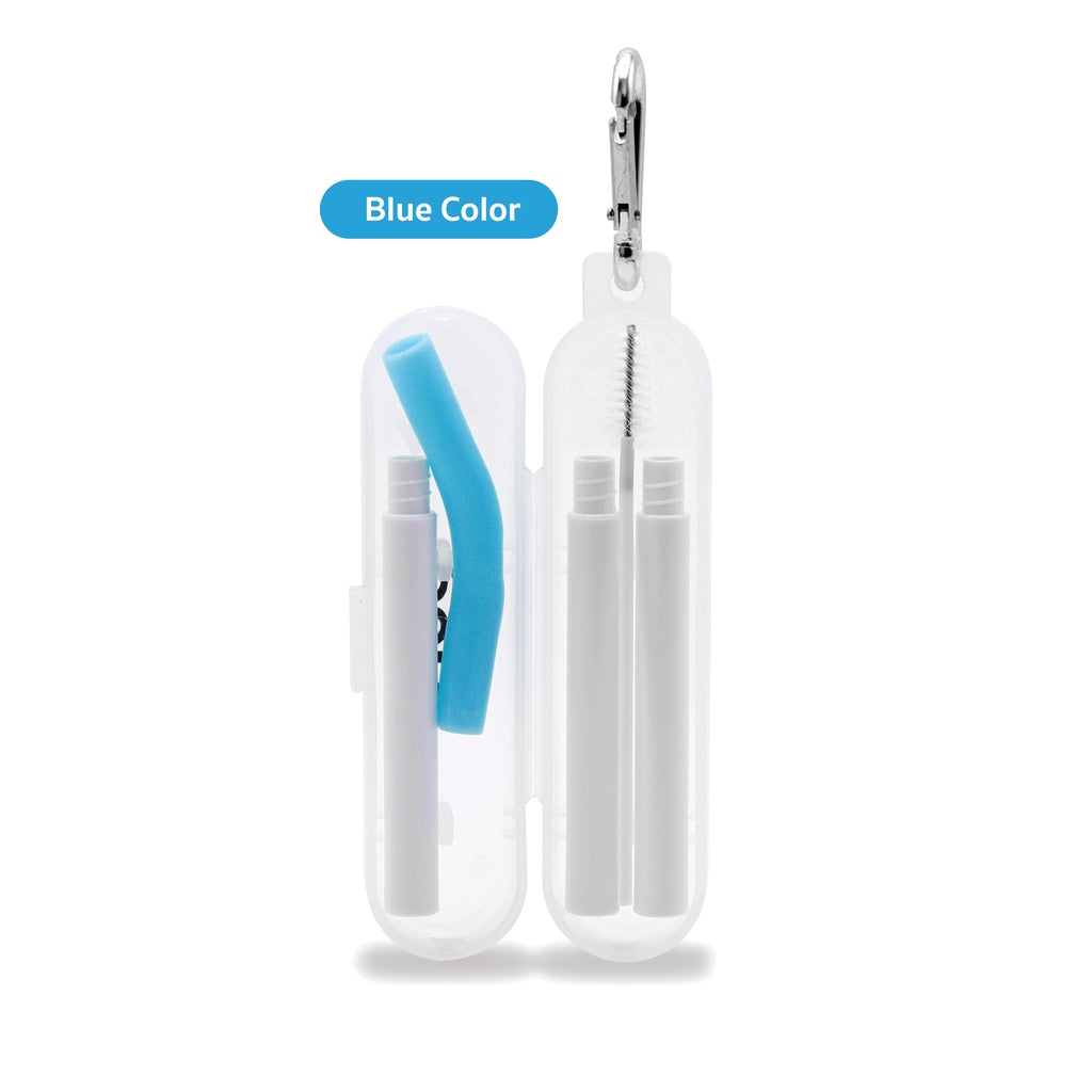 SUNECO Eco-Friendly Reusable Straw with Cleaning Brush Set