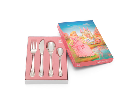 [Zilverstad] Children's Cutlery 4-pcs, Princess