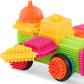 [Bristle Blocks by Battat] 80Pcs Blocks Big Value Case | STEM Creativity Building Toys