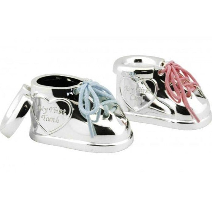 First Tooth & Hair Keepsake Box - Shoe with Laces