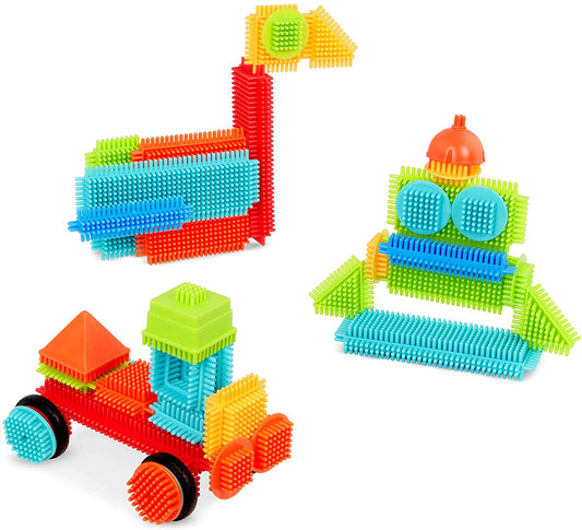 Construction Basic Builder Blocks in Bucket - 50 Pieces